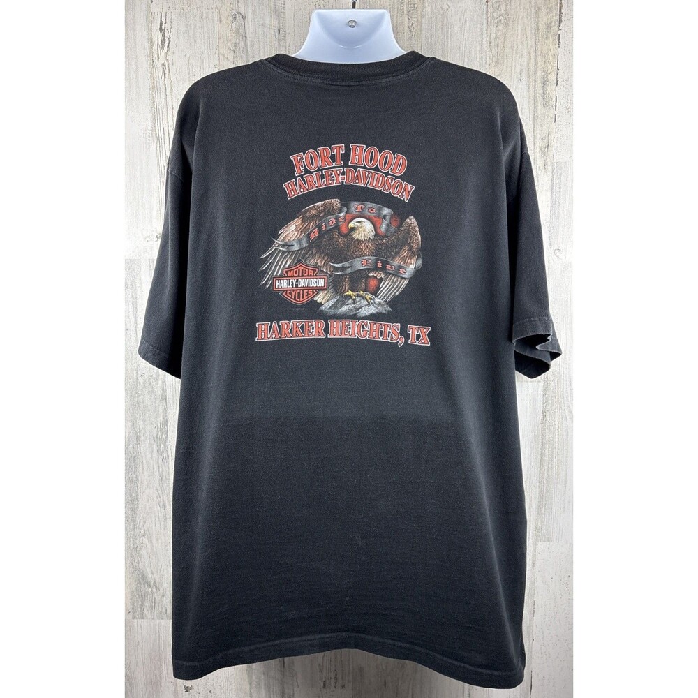 2007 Harley Davidson Motorcycles Fort Hood Texas Biker T-Shirt 3XL (26”x33”)